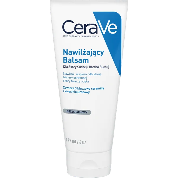 CeraVe feuchtigkeitsspendender Balsam mit Ceramiden für Gesicht und Körper in der 177 ml Verpackung