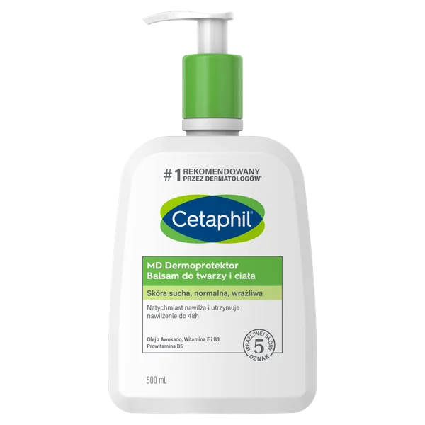 Cetaphil MD Dermoprotector feuchtigkeitsspendender Balsam für trockene und empfindliche Haut, 500 ml