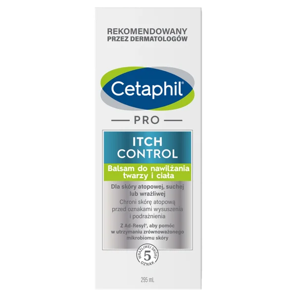 Cetaphil Pro Itch Control Balsam für Gesicht und Körper, 295 ml, feuchtigkeitsspendend und juckreizlindernd für empfindliche Haut