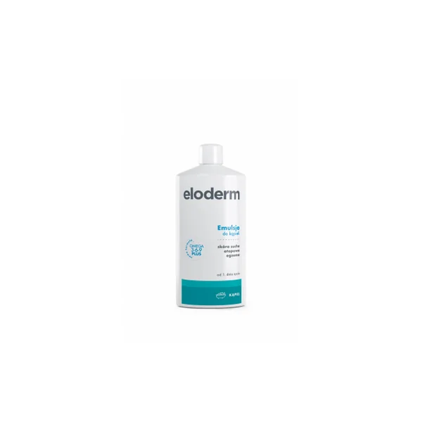 Eloderm Badeemulsion 400 ml – sanfte Emulsion zur Pflege trockener und empfindlicher Haut bei Babys und Erwachsenen.