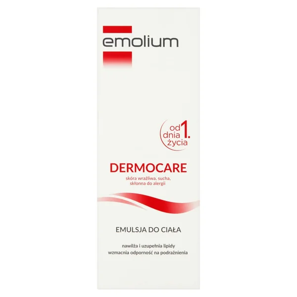 Emolium Dermocare Emulsion 200 ml für trockene und sehr trockene Haut, hypoallergen und dermatologisch empfohlen