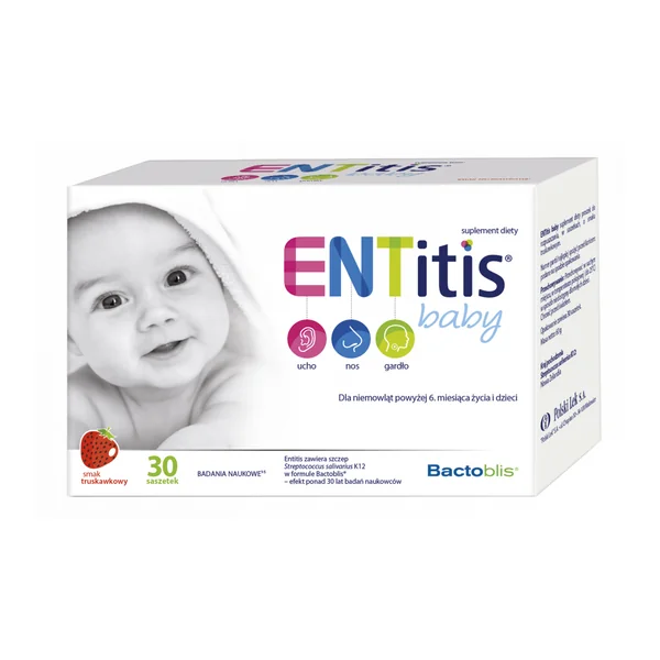 ENTitis Baby – Probiotikum für Babys mit Streptococcus salivarius K12 und Vitamin D zur Unterstützung der Abwehrkräfte