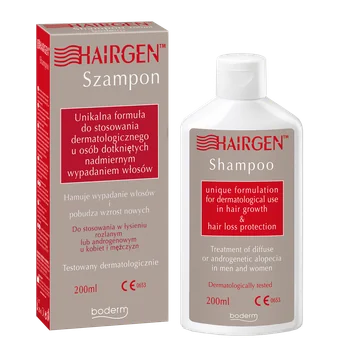 Hairgen Shampoo Flasche 200 ml gegen Haarausfall und für gesunde, kräftige Haare.