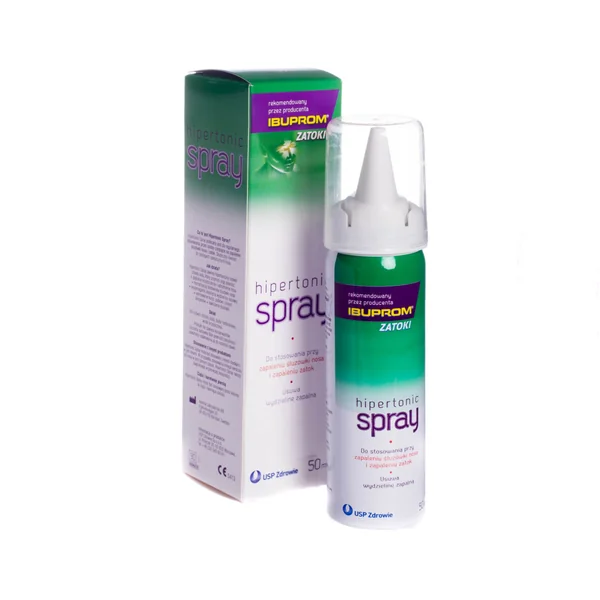 Hipertonic Spray 50 ml, Nasenspray mit 3% Natriumchlorid zur Reinigung und Pflege der Nasenschleimhäute, wirksam bei Entzündungen und verstopfter Nase