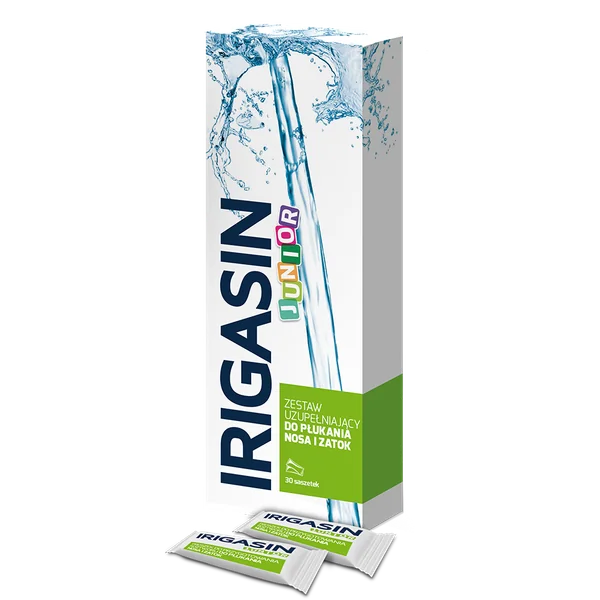 Irigasin Junior Nachfüllset – 30 Beutel zur sicheren Nasen- und Sinusspülung für Kinder ab 4 Jahren, bei Schnupfen und Allergie