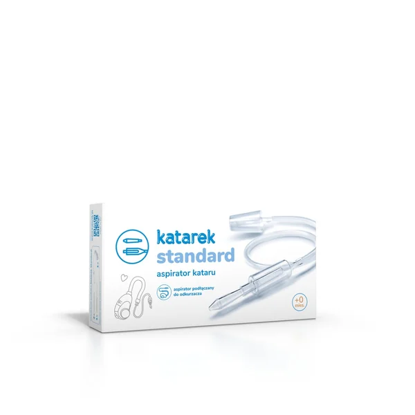 Katarek Standard Baby Nasensauger mit Staubsaugeranschluss für sichere Entfernung von Nasensekret bei Neugeborenen