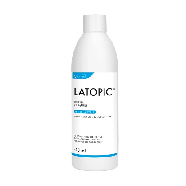 Latopic Badeemulsion 400 ml für trockene und atopische Haut bei Babys und Kindern