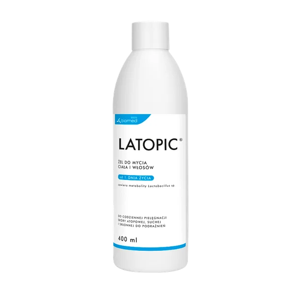 Latopic Waschgel für Körper und Haare 400 ml Flasche
