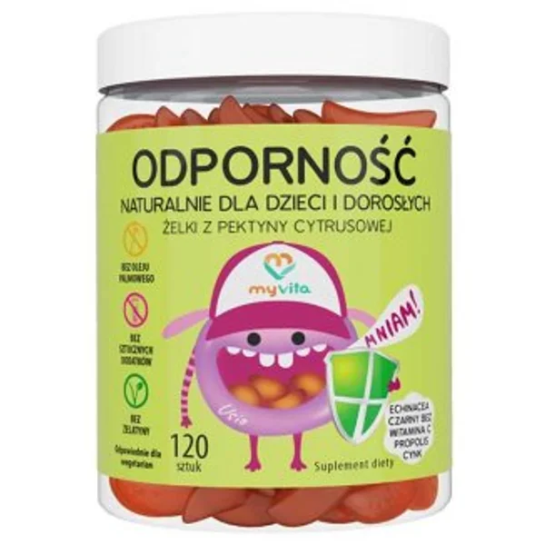 MyVita Immunität Gummibärchen für Kinder und Erwachsene, enthalten Echinacea, Holunder, Vitamin C und Zink zur Unterstützung des Immunsystems