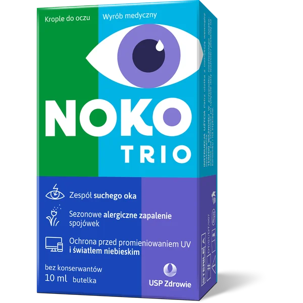 Noko Trio Augentropfen 10 ml Flasche – befeuchtende und antioxidative Augentropfen ohne Konservierungsmittel
