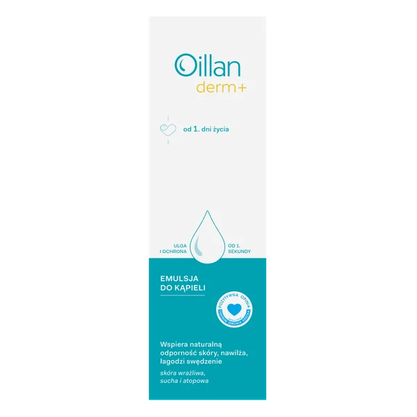 Oillan Derm+ Badeemulsion 400 ml Flasche für empfindliche und trockene Haut