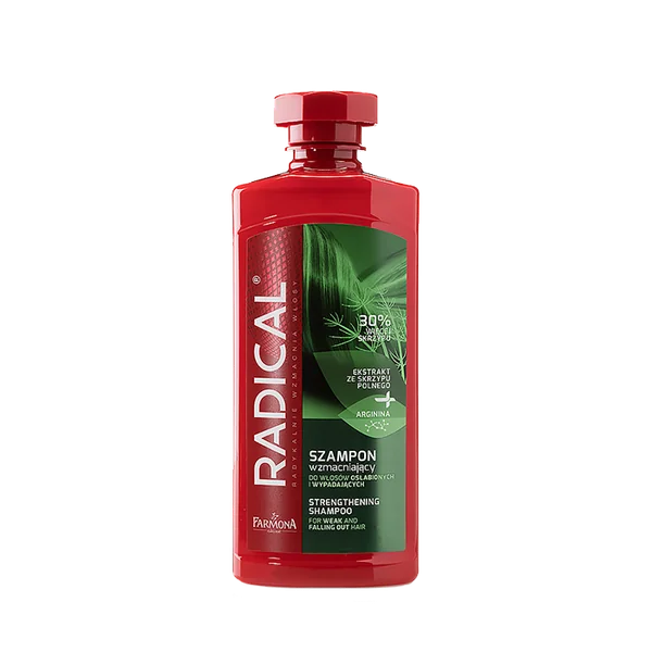 Radical stärkendes Shampoo gegen Haarausfall für geschwächtes Haar, 400 ml Flasche