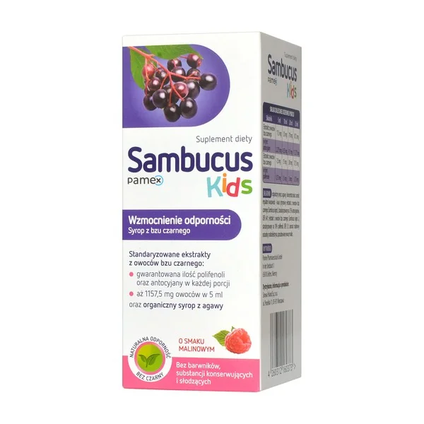 Sambucus Kids Nahrungsergänzungsmittel mit Holunderbeeren für die Immunstärkung von Kindern