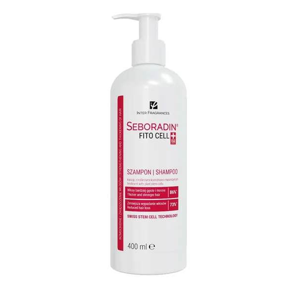 Seboradin Fito Cell Shampoo mit pflanzlichen Stammzellen gegen Haarausfall, 400 ml
