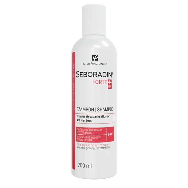 Seboradin Forte Shampoo gegen Haarausfall, stärkt die Haarwurzeln und fördert gesundes Haarwachstum