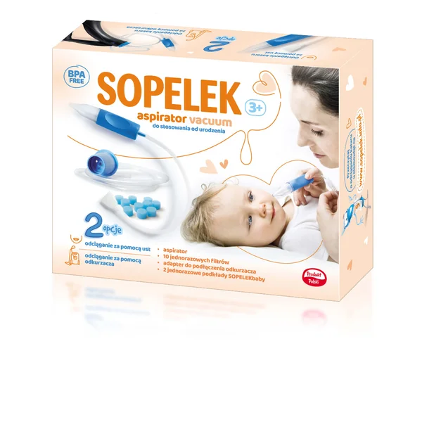 Sopelek 3 Nasensauger für Babys mit Staubsaugeranschluss – sicherer und effektiver Nasenschleim Entferner