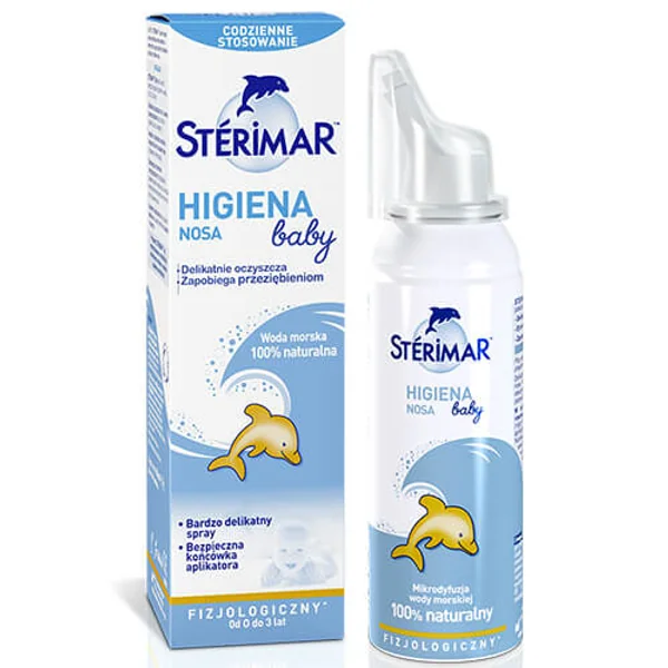 Sterimar Baby Nasenspray 100 ml für sanfte Nasenhygiene von Babys und Kleinkindern mit Meerwasser, ohne Konservierungsstoffe