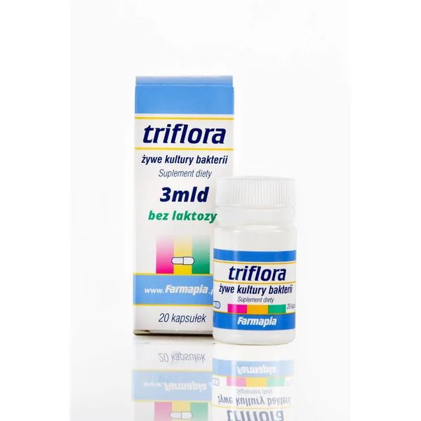 Triflora Probiotikum Kapseln zur Wiederherstellung der Darmflora und Unterstützung der Verdauungsgesundheit nach Antibiotika.