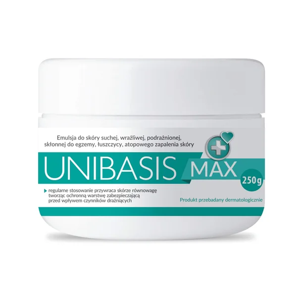 Unibasis Max Emulsion – intensive Pflege für trockene und empfindliche Haut, 250 g
