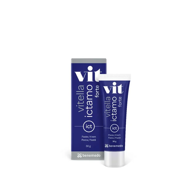 Vitella Ictamo Forte beruhigende dermatologische Paste für Akne und seborrhoische Hautprobleme, 30 g Tube