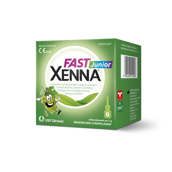 Xenna Fast Junior Mikroeinlauf für Kinder zur Unterstützung der Darmentleerung und natürlichen Linderung bei Verstopfung