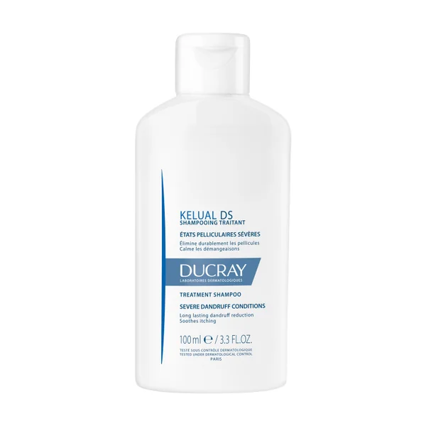 Ducray Kelual DS Shampoo Flasche 100 ml gegen schwere Schuppen und Juckreiz der Kopfhaut