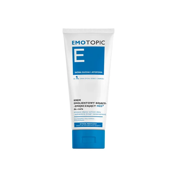 Emotopic MED+ Emollient-Creme 200 ml – beruhigende und weichmachende Pflege für trockene und atopische Haut