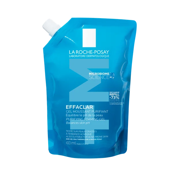 La Roche-Posay Effaclar Reinigungsgel 400 ml für fettige und unreine Haut – sanfte tägliche Gesichtsreinigung ohne Parabene.
