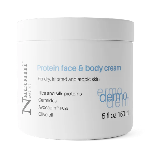 Nacomi Next Level Dermo proteinreiche Gesichts- und Körpercreme 150 ml für trockene und empfindliche Haut
