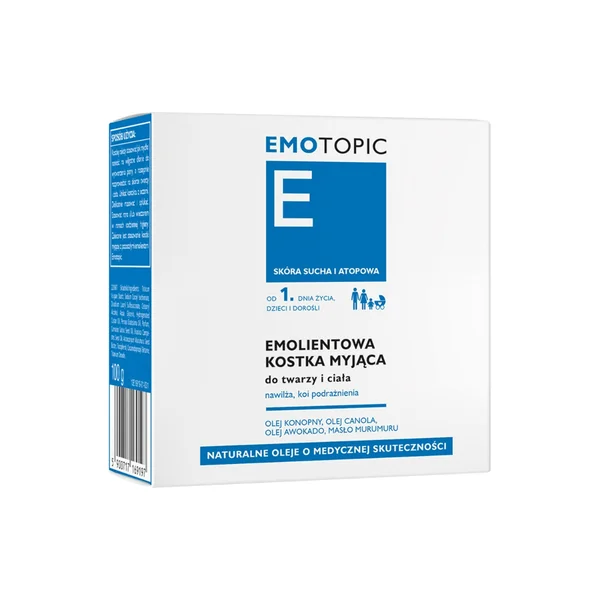 Pharmaceris E Emotopic emollientes Waschstück für empfindliche Haut – sanfte Reinigung und intensive Feuchtigkeitspflege