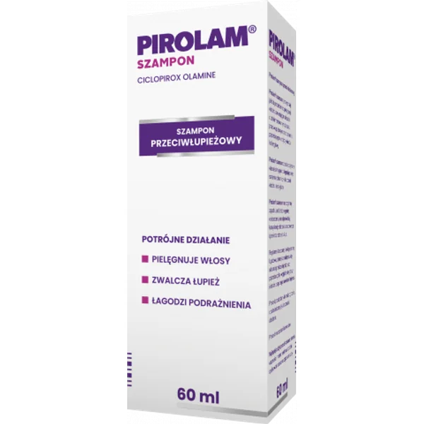 Pirolam Anti-Schuppen Shampoo 60 ml Flasche für die Kopfhautpflege und Schuppenbekämpfung