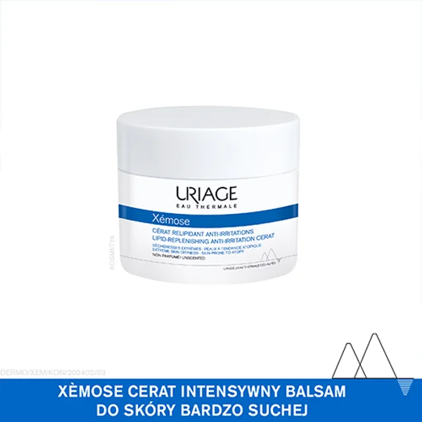 Uriage Xemose Cerat Balsam für sehr trockene Haut, 200 ml, intensiv pflegend mit Sheabutter