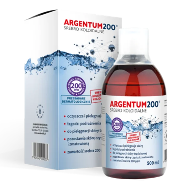 Aura Herbals Argentum 200 Tonikum 500 ml mit kolloidalem Silber zur Pflege fettiger und zu Akne neigender Haut