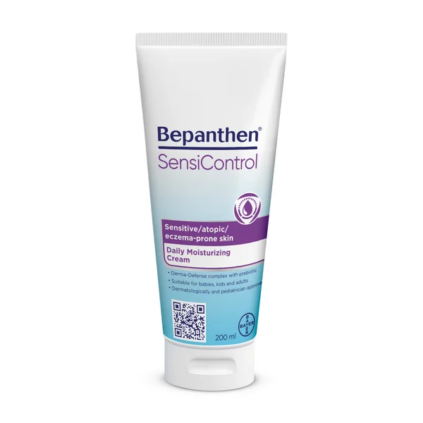 Bepanthen SensiControl Creme 200 ml – beruhigende und feuchtigkeitsspendende Creme für empfindliche und atopische Haut