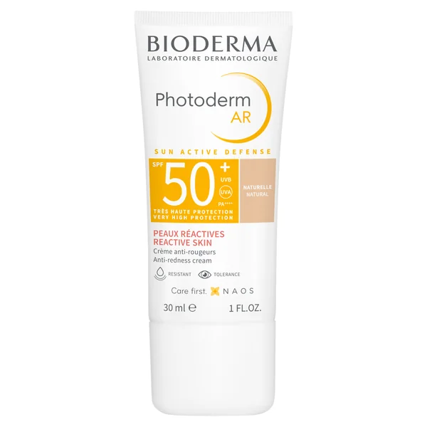 Bioderma Photoderm AR LSF 50+ getönte Creme, 30 ml, für empfindliche Haut zur Reduktion von Rötungen und hohem Sonnenschutz