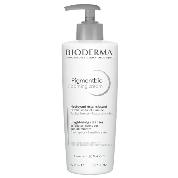 Bioderma Pigmentbio Foaming Cream – sanftes Reinigungsgel, das Hautverfärbungen reduziert, die Haut aufhellt und für ein geschmeidiges Hautgefühl sorgt
