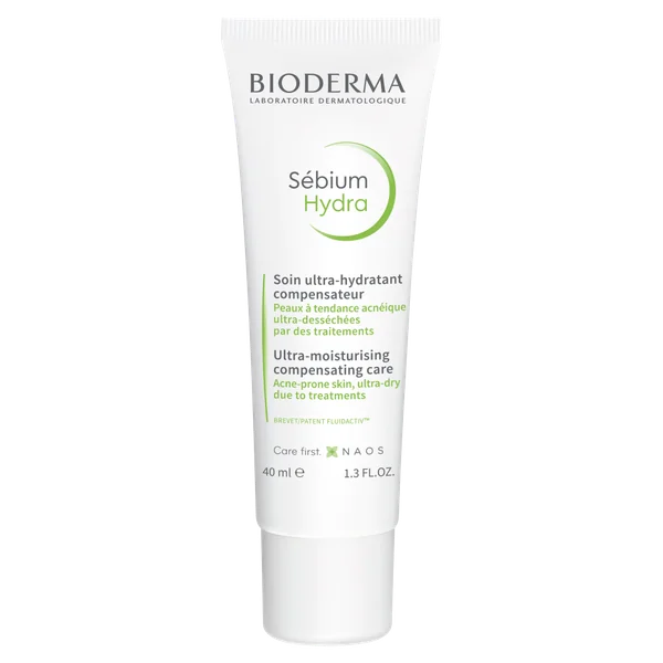 Bioderma Sebium Hydra Feuchtigkeitscreme für fettige und zu Akne neigende Haut, 40 ml