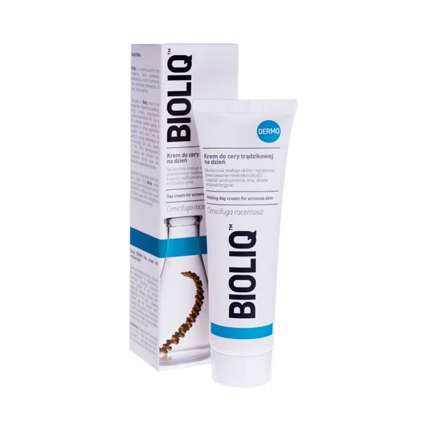 Bioliq Dermo Tagescreme für zu Akne neigende Haut, 50 ml, mattierende Anti-Pickel Pflege