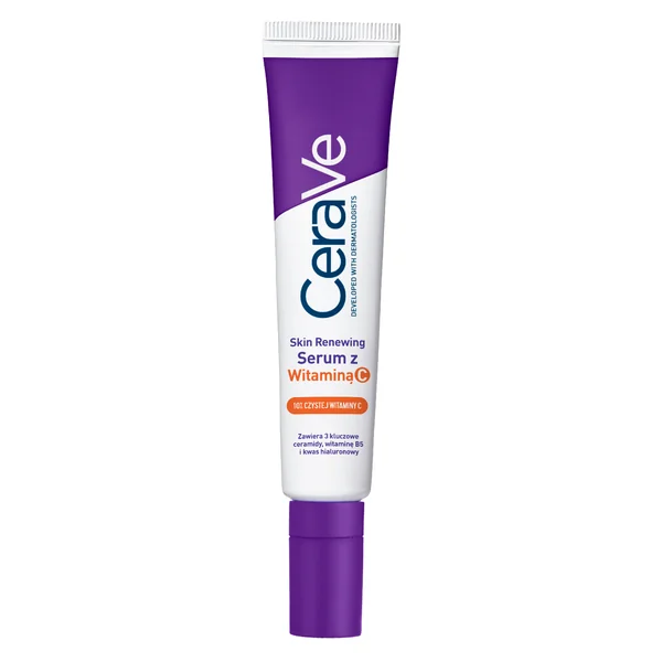 CeraVe Skin Renewing Serum mit Vitamin C für strahlende und glatte Haut, 30 ml Flasche