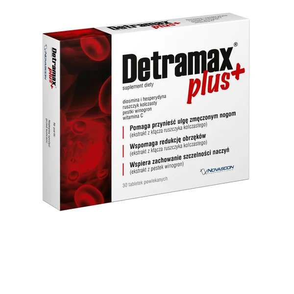 Detramax Plus Kapseln – Nahrungsergänzung zur Unterstützung gesunder Venen und Mikrozirkulation.