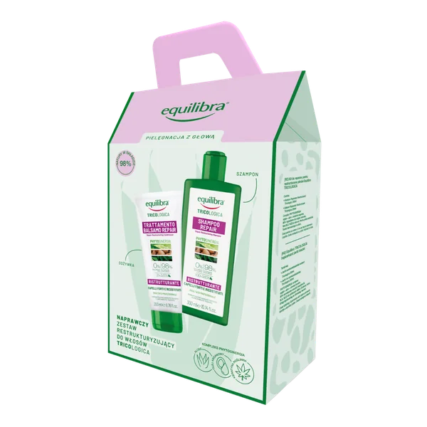Equilibra Tricologica Reparatur-Set Shampoo 300 ml und Conditioner 200 ml für brüchiges, trockenes und mattes Haar