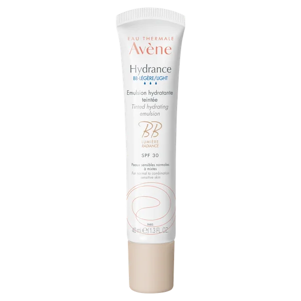 Eau Thermale Avène Hydrance BB, leichte feuchtigkeitsspendende getönte Emulsion LSF 30, 40 ml1 Eau Thermale Avène Hydrance BB – leichte, feuchtigkeitsspendende getönte Emulsion mit LSF 30, 40 ml