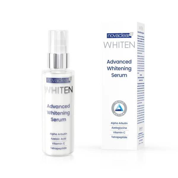 Equalan Novaclear Whiten aufhellendes Serum 30 ml, reduziert Pigmentflecken, Vitamin C Serum für strahlende Haut
