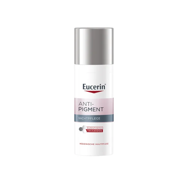 Eucerin Anti-Pigment Nachtcreme in 50 ml – Reduziert Pigmentflecken und unterstützt die nächtliche Regeneration für eine gleichmäßige Hautfarbe.