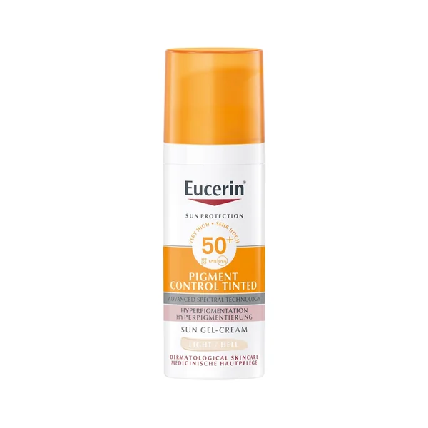 Eucerin Sun Pigment Control Fluid SPF 50+ – Schützt vor Pigmentstörungen und sorgt für einen gleichmäßigen Teint mit leichtem, koloryzierendem Effekt.