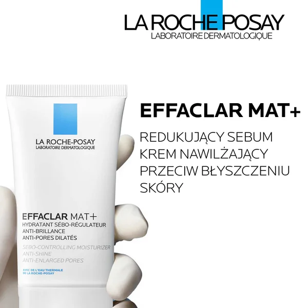 La Roche-Posay Effaclar Mat 40 ml – Sebo-regulierende und mattierende Feuchtigkeitscreme für fettige, zu Glanz neigende Haut