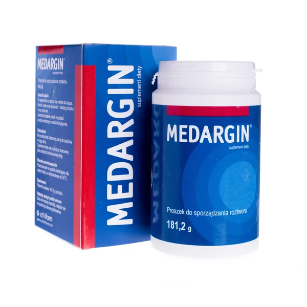 Medargin Pulver 181,2 g, L-Arginin Nahrungsergänzung zur Unterstützung von Herz-Kreislauf-System und Blutfluss