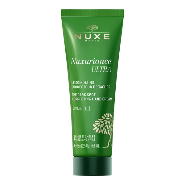 NUXE Nuxuriance Ultra Handcreme gegen Pigmentflecken 75 ml - aufhellend und feuchtigkeitsspendend für reife Haut, mit Safranextrakt und antioxidativen Eigenschaften.