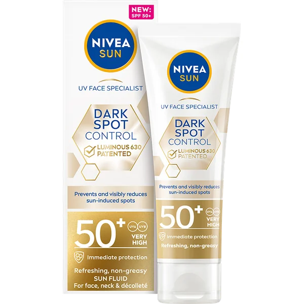 Nivea Sun UV Face Specialist Sonnenschutzfluid SPF 50+ gegen Pigmentflecken, 40 ml