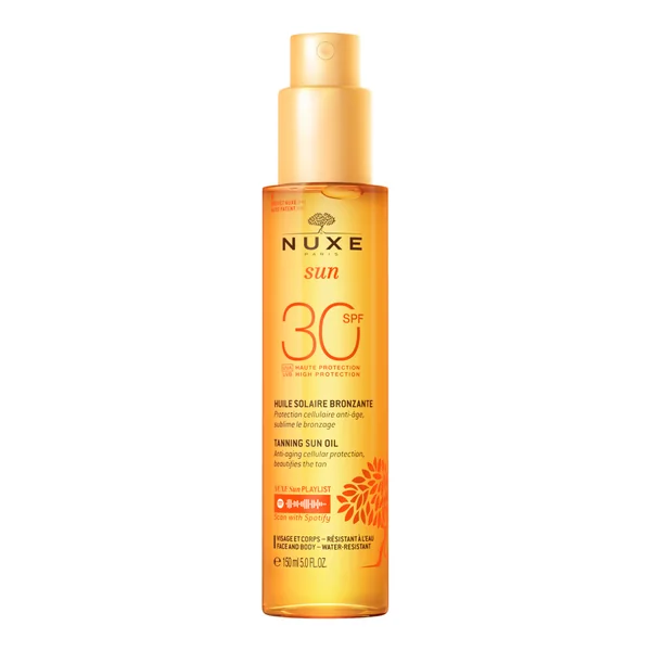 Nuxe Sun Set mit Sonnenöl für Gesicht und Körper SPF 30 150 ml und After-Sun-Balsam 100 ml